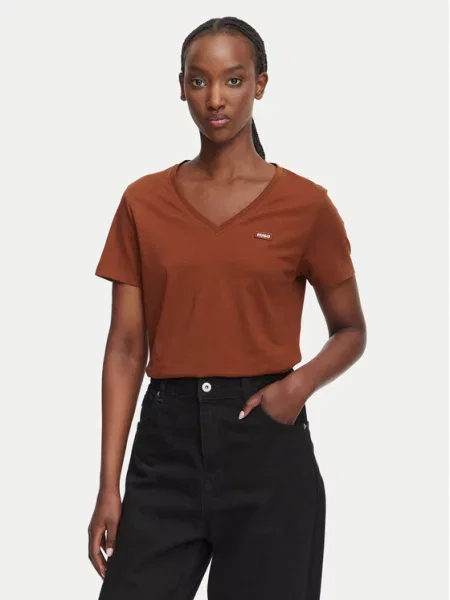 HUGO Tricou Classic maro