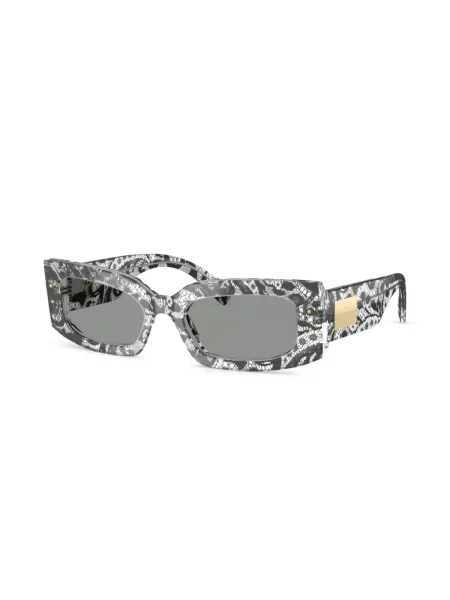 Ochelari de soare Dolce & Gabbana Eyewear cu model floral negru