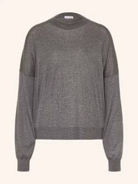Iris Von Arnim Sweter Oversize Lise Z Kaszmiru grau szary