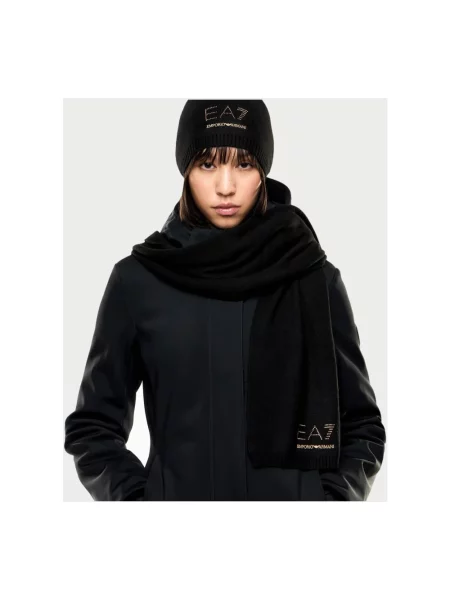 Szal Emporio Armani czarna