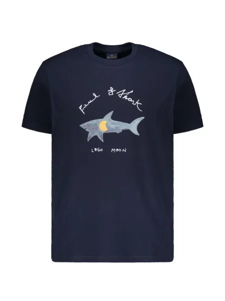 Tricou Paul & Shark cu imagine albastru