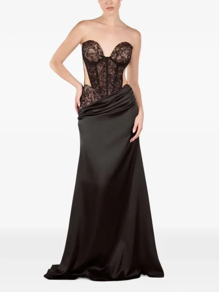 Rochie Andreea Veneciuc din dantelă negru