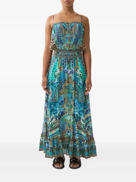 Lung rochie Camilla albastru