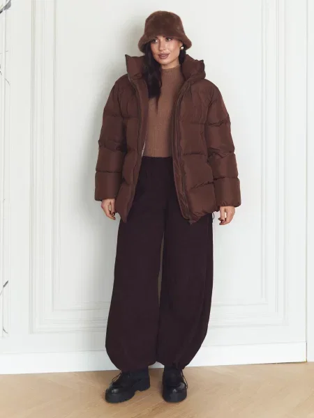 Штани палаццо Seventeen коричневий