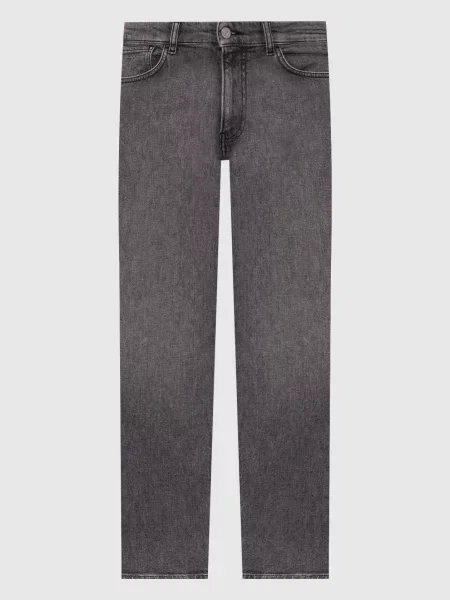 Джинси з патчем Trussardi сірі