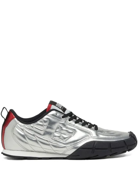Sneakerși Diesel argintiu