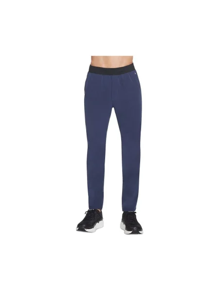 Pantaloni Skechers albastru