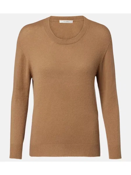 Pulover The Row din cașmir maro