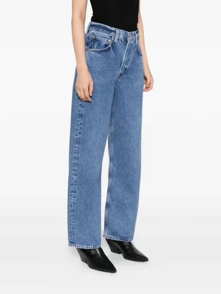 Jeansy Agolde niebieskie