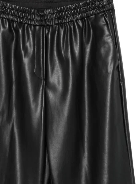 Pantaloni Nude din piele negru