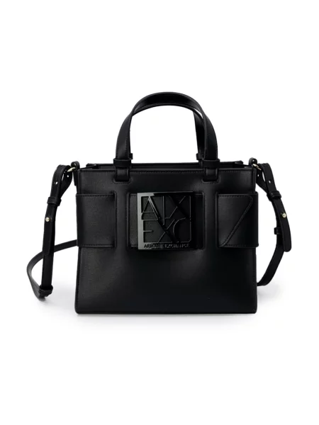 Torebka Armani Exchange skórzana czarna