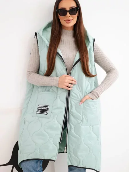 Vestă Kesi Włoski cu glugă negru