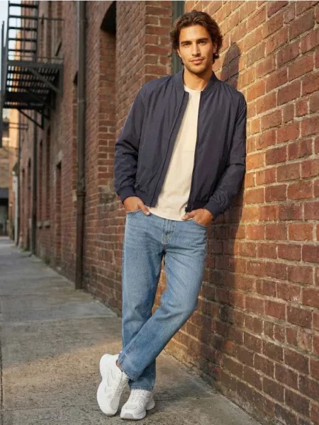 Sinsay Kurtka bomberka granatowy