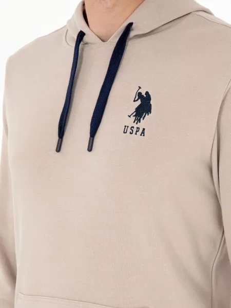 Худи U.s. Polo бежевое