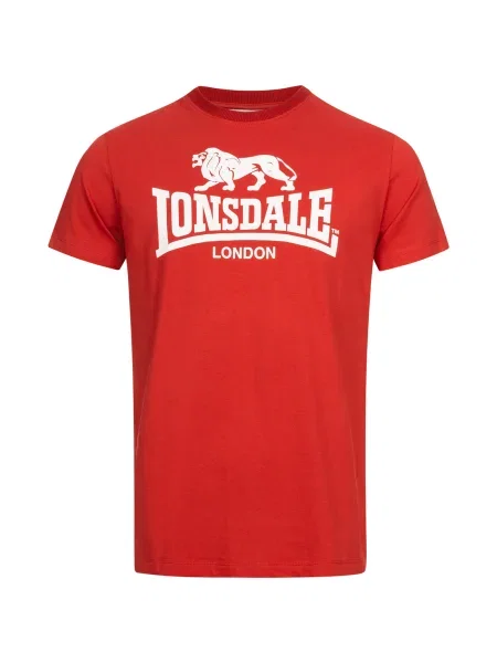 LONSDALE Tricou ST. ERNEY roșu alb