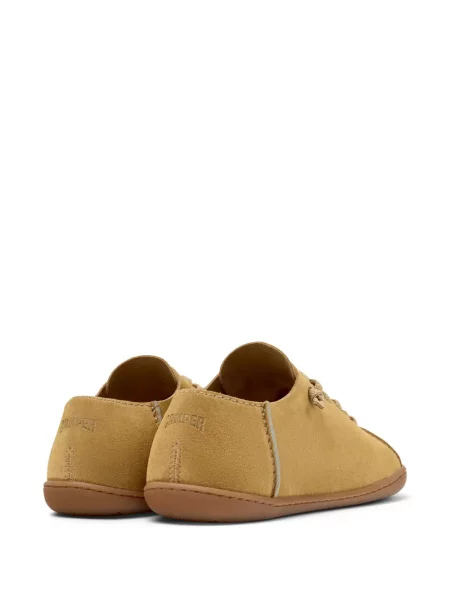 Sneakerși Camper cu șireturi din piele de căprioară maro