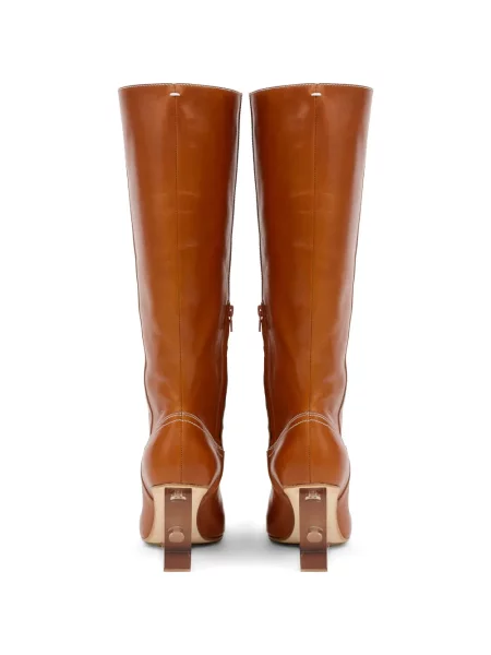 Botine Maison Margiela cu pană maro