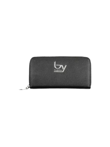 Lniany portfel Byblos elegancki czarny