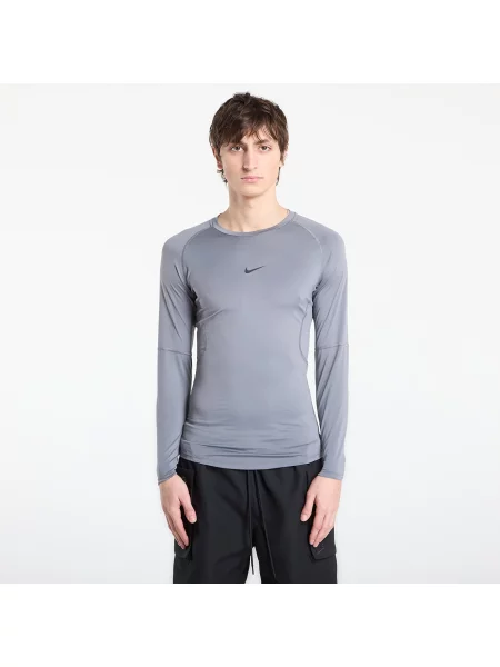 Póló Nike Pro Dri-FIT Tight Long-Sleeve Fitness Top Smoke Grey/ Black XL fekete