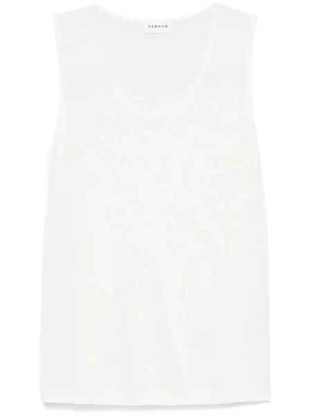 Top P.a.r.o.s.h. tricotate alb