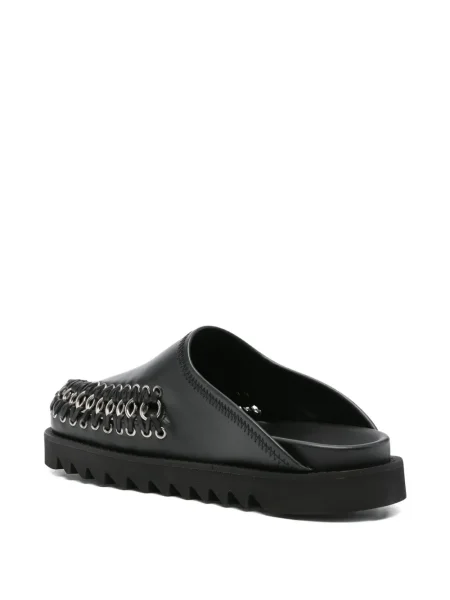 Papuci tip mules Toga Virilis din piele negru
