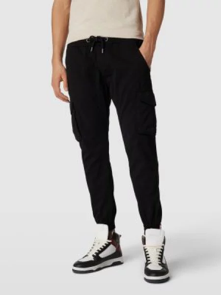Spodnie cargo z detalami z logo model ‘Twill’ Alpha Industries