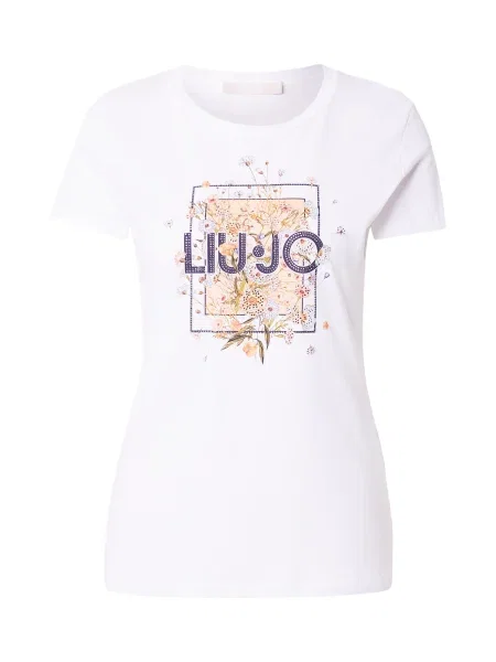 Liu Jo Tricou portocaliu deschis / negru alb