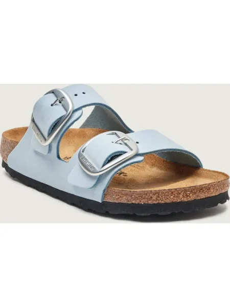 Birkenstock De piele șlapi Arizona Big Buckle | piele întoarsă albastru