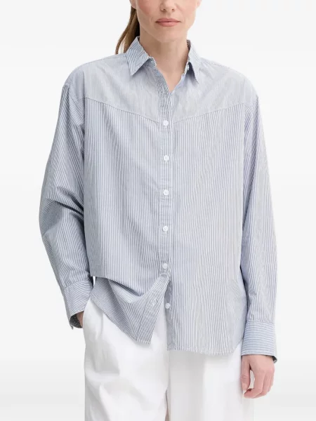 Curea Levi's® cu broderie cu cataramă cu dungi albastru
