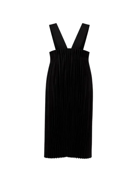 Rochie midi Comme Des Garçons plisată până la genunchi de costum negru