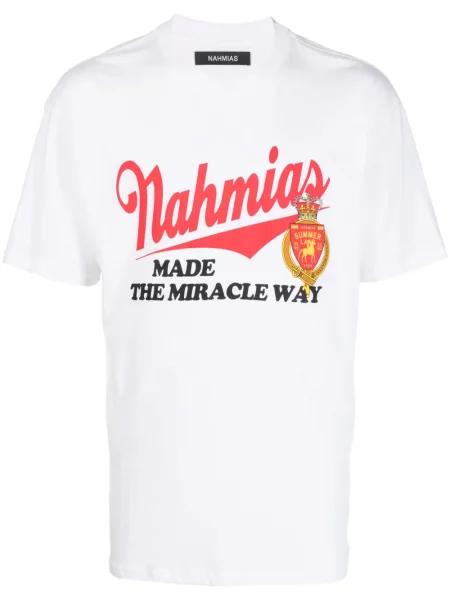 Tricou Nahmias cu imagine alb