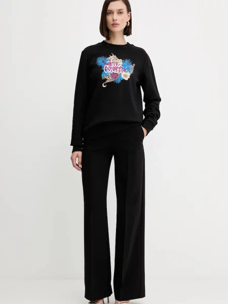 Just Cavalli bluza z nadrukiem czarny