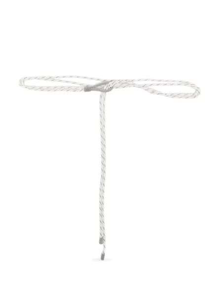 Curea Peserico țesută alb