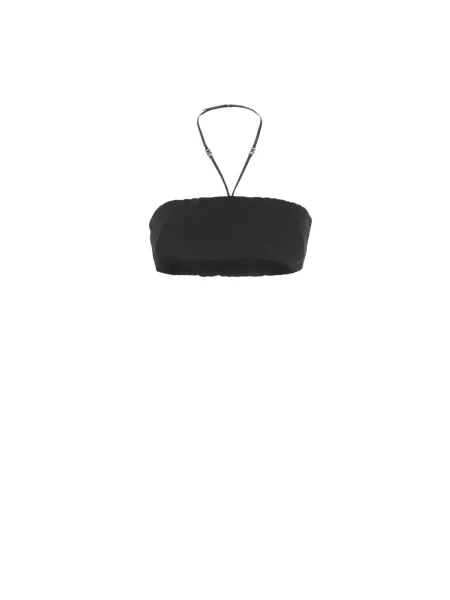 Top Dsquared2 skórzany czarny