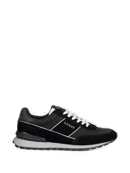Sneakerși Guess cu imagine negru