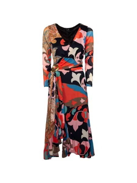 Rochie Etro cu imagine cu model paisley portocaliu