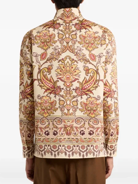 Риза Etro с принт с пейсли десен