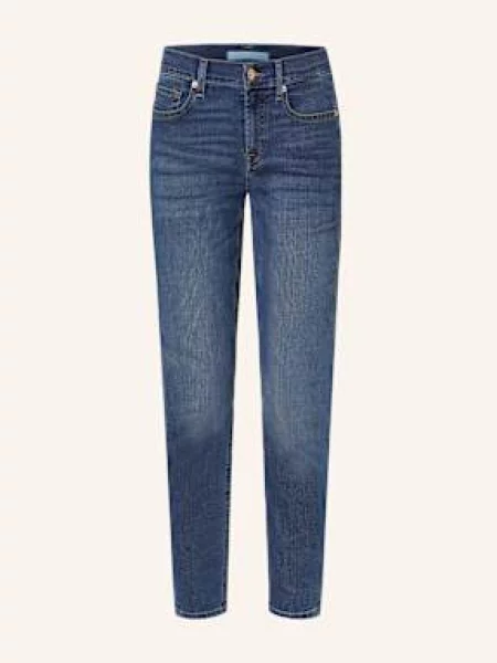 7 For All Mankind Jeansy Skinny The Ankle blau