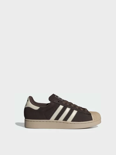 Шкіряні Жіночі Кеди низькі adidas Superstar коричневий
