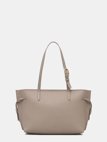 Furla shopper γυναικεία δερμάτινη Ava M Tote μπεζ