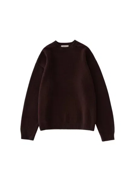 Sweter Studio Nicholson wełniany brązowy