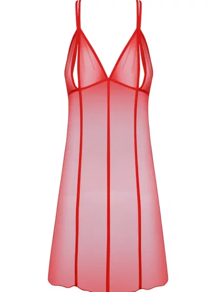 Нічна сорочка brabrabra поліамід/еластан червоний