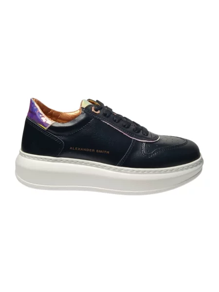 Sneakersy Alexander Smith skórzane czarne
