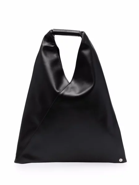 Geanta de piele Mm6 Maison Margiela din piele negru