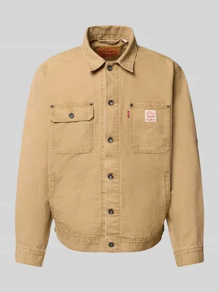 Kurtka z listwą guzikową Levi's beżowa