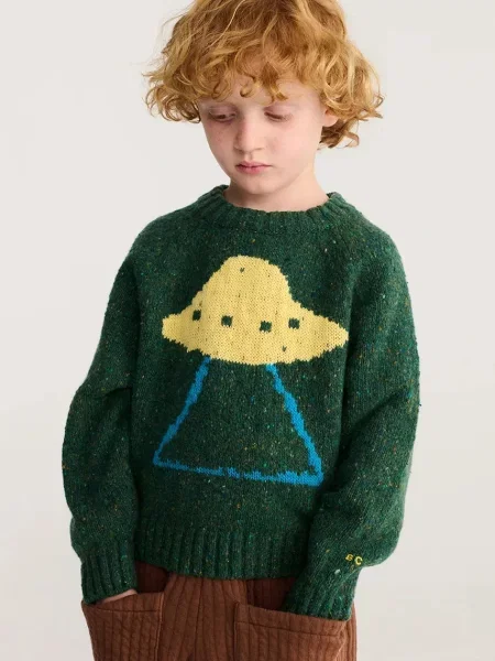 Bobo Choses светр дитячий з вовною Pixel Abduction
