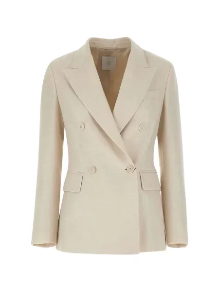Sacou Eleventy cu model herringbone cu două rânduri de nasturi