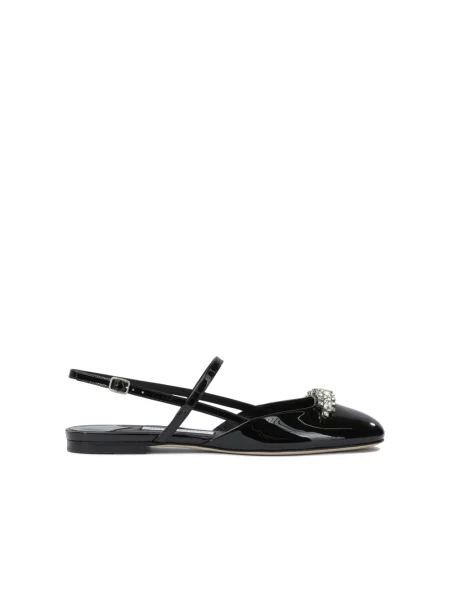 Balerinki Jimmy Choo skórzane czarne