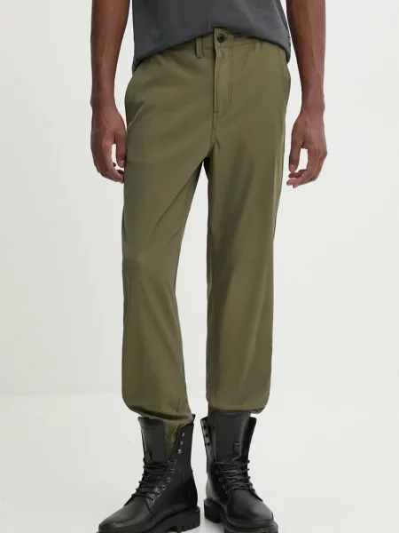 Спортен панталон G-Star Raw с изчистен дизайн зелено