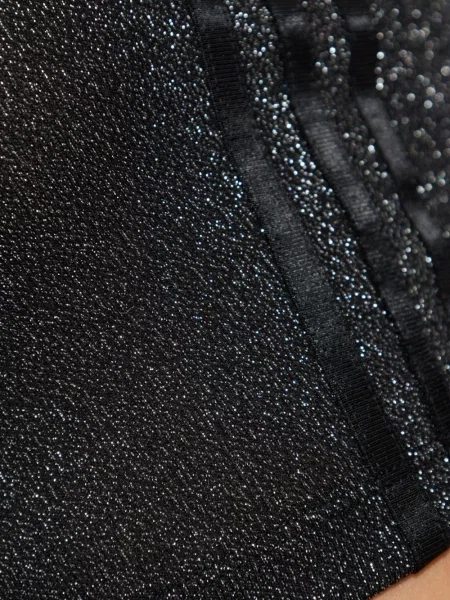 Prugasti prsluk Adidas od flisa s vezicama crvena